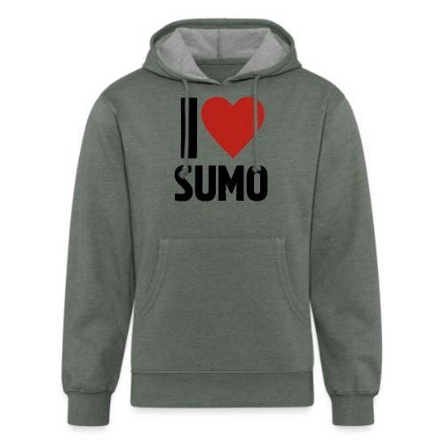 I Love Sumo – Bold Minimalist Sumo Wrestling Fan - Unisex Organic Hoodie