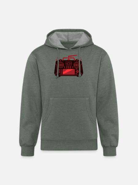 Drone Remote Controller Icon - Unisex Organic Hoodie - heather military green