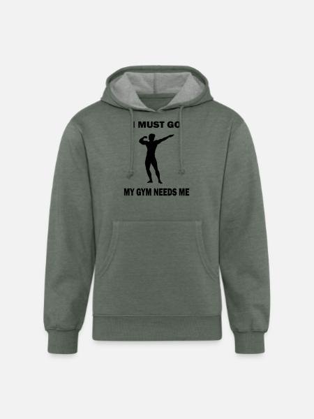 mygym - Unisex Organic Hoodie - heather military green