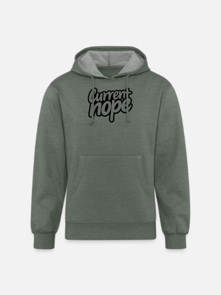 Noir Script Hype - Unisex Organic Hoodie - heather military green