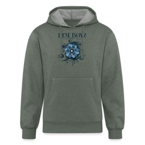 Flower Splash Blues - Unisex Organic Hoodie