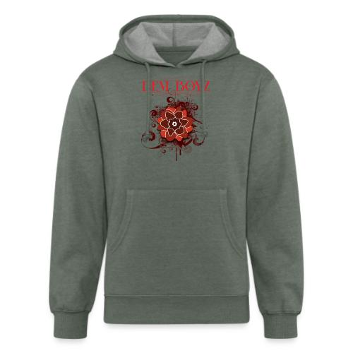 Flower Splash Reds - Unisex Organic Hoodie