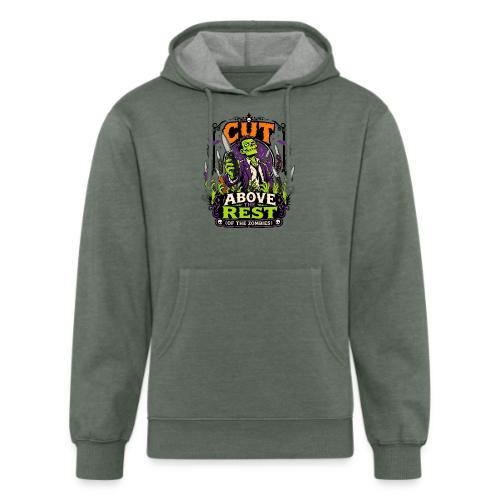 Cut Above The Rest Zombie Pocket Knife Halloween - Unisex Organic Hoodie