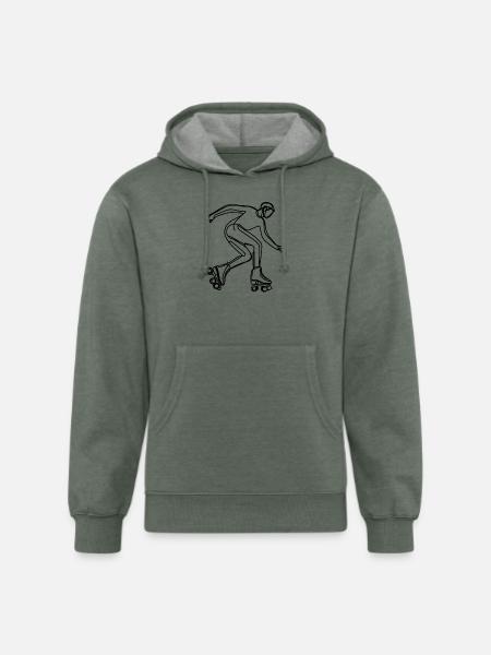 Farming ECG - Unisex Organic Hoodie - heather military green