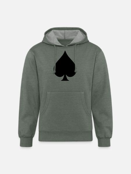 Spade - Unisex Organic Hoodie - heather military green