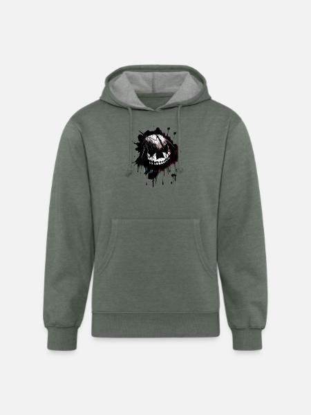 GhostFace Parody - Unisex Organic Hoodie - heather military green
