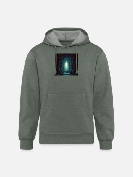 Secret gate - Unisex Organic Hoodie - heather military green