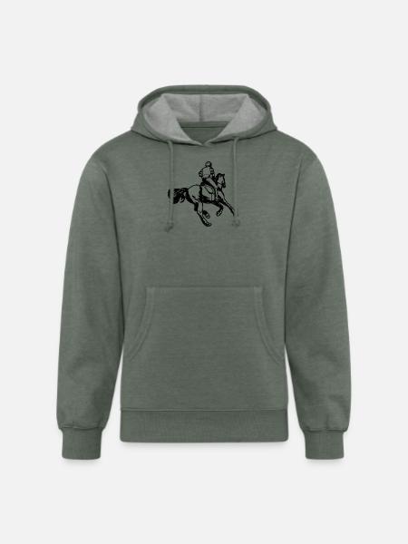 Equestrian - Unisex Organic Hoodie - heather military green