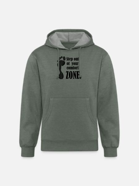 MOTIVATIONAL QUOTE - Unisex Organic Hoodie - heather military green