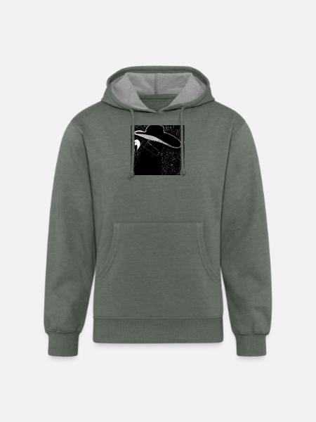 Slim Noir - Unisex Organic Hoodie - heather military green