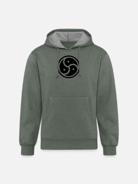 Kink Community Symbol - Unisex Organic Hoodie - heather military green