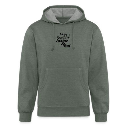 I am Beautiful - Inside and Out | Black Type - Unisex Organic Hoodie