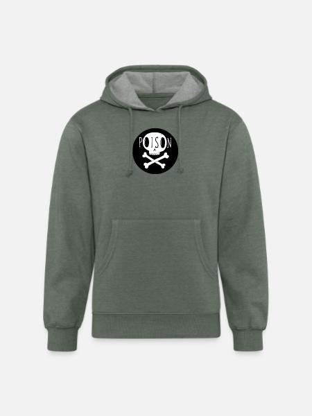 POISON - Unisex Organic Hoodie - heather military green