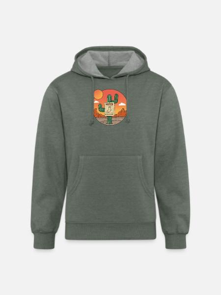 Nature Wanted Sock - Unisex Organic Hoodie - heather military green