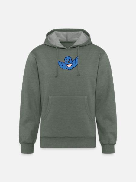Berry On Mission - Unisex Organic Hoodie - heather military green