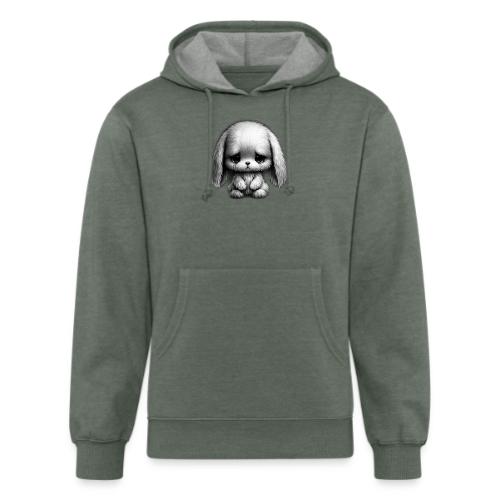 Sad Puppy Meme with Puppy Standing - Unisex Organic Hoodie