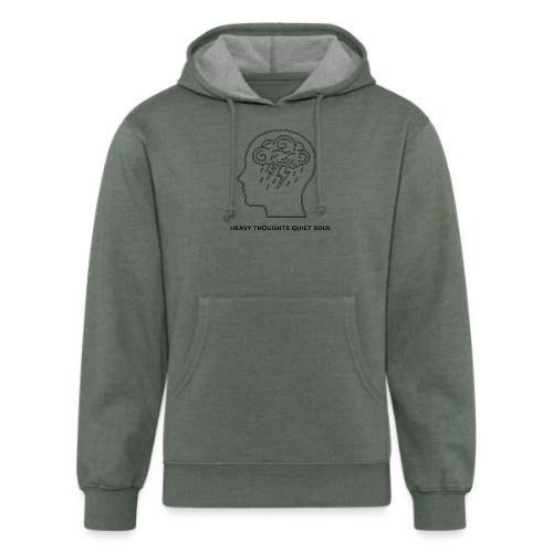 heavy thoughts-quiet soul - Unisex Organic Hoodie