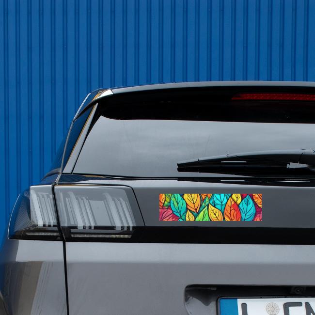 Vibrant Cartoon Leaves Art