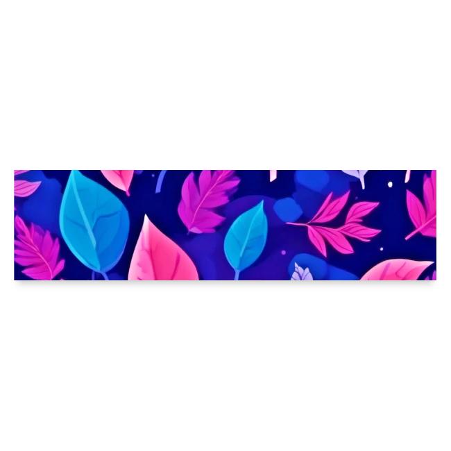 Whimsical Cartoon Leaves: Purple & Pink