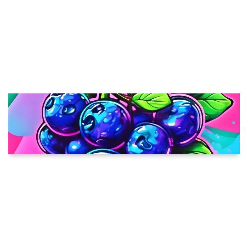 Vibrant Blueberry Artwork - Bumper Sticker