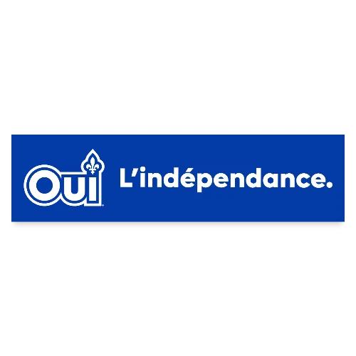 OUI Québec L'indépendance - Sticker pare-chocs