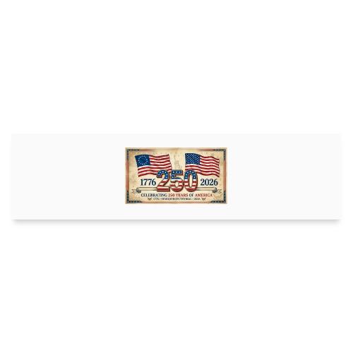 USA 250th Anniversary Flags Emblem - Bumper Sticker