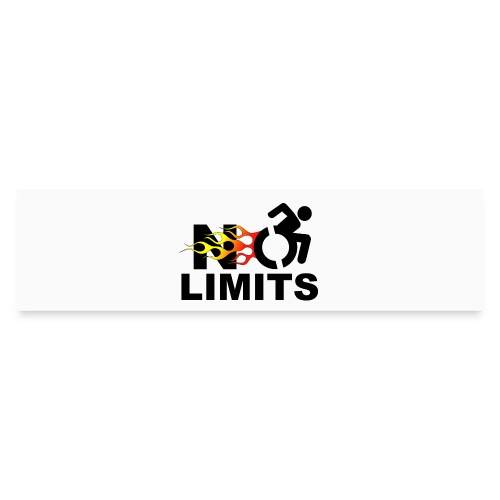 No limits for this wheelchair user * - Bumper Sticker