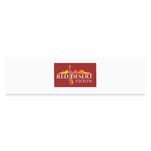 Red Desert Violin Logo on dark background - Bumper Sticker