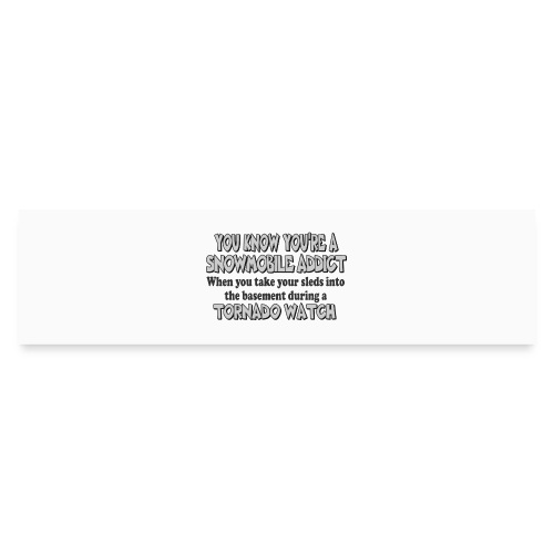 Snowmobile Tornado Watch - Bumper Sticker