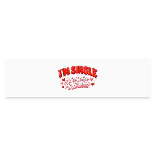 I’m Single Retro Bubble - Bumper Sticker