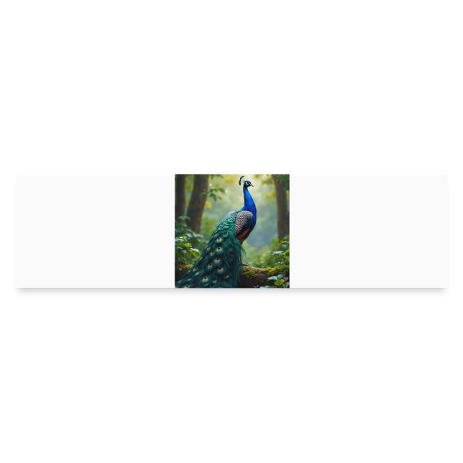 Majestic Peacock in Enchanted Forest