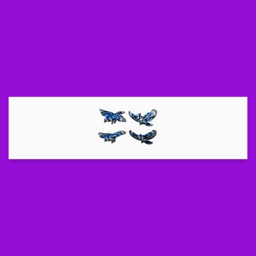 Silver Blue Jay Flight Stages - Bumper Sticker