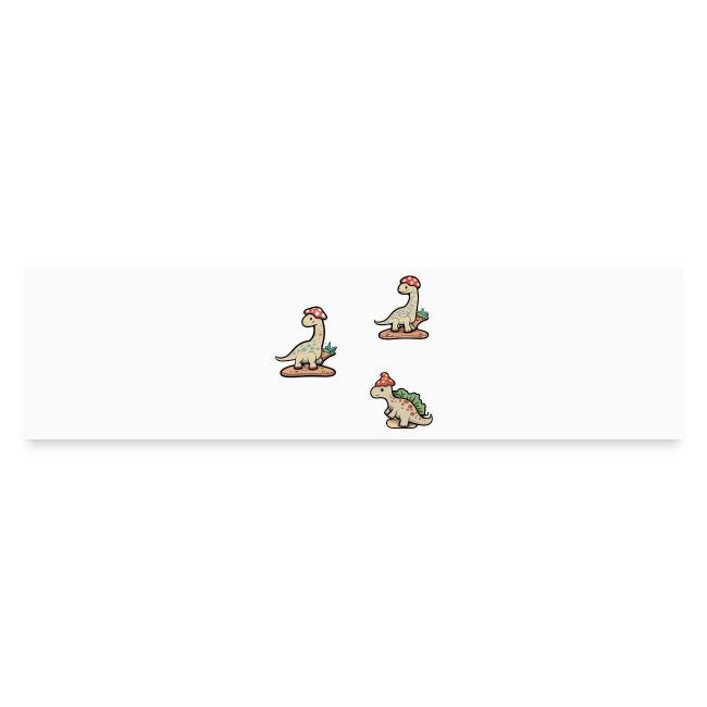 Mushroom Hat Brontosaurus Dinosaur