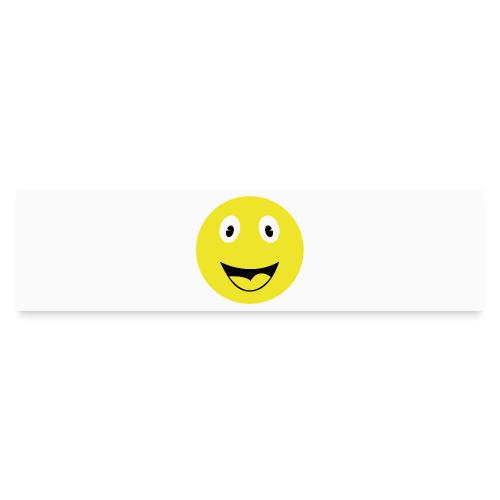 Yellow Happy Face Print - Bumper Sticker
