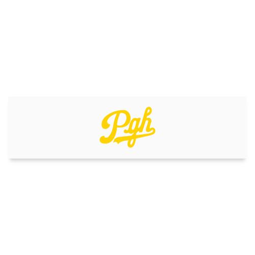 new2 script pgh_one color - Bumper Sticker