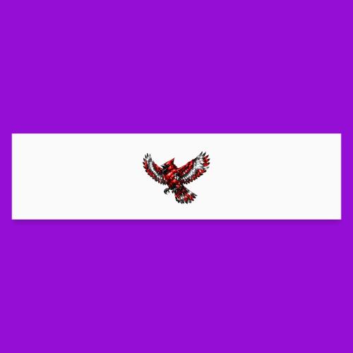 Silver Cardinal in Flight - Bumper Sticker