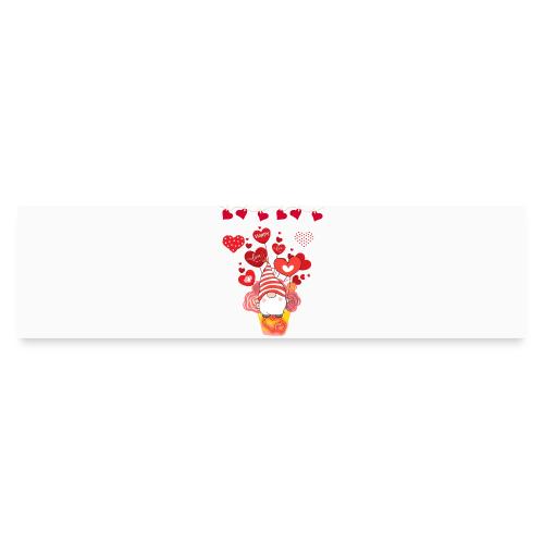Design wrapped in love hearts, vibrating in love. - Bumper Sticker