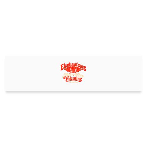 Retro Elephant Bee My Valentine Cute Couple - Bumper Sticker