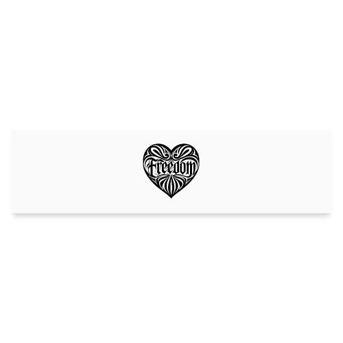 FREEDOM in Heart - Bumper Sticker