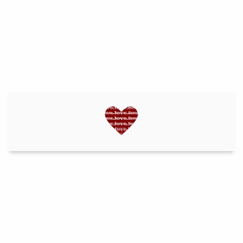 Love Heart Red - Girlfriend Gift Idea - Bumper Sticker
