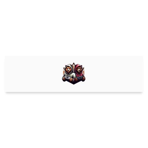 2 grizzlies gamer bears - Bumper Sticker