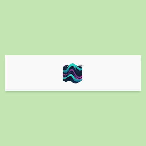 Abstract Wavy Ocean Pattern - Bumper Sticker