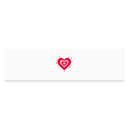 Layered Red & Pink Heart – Cute Valentine Love - Bumper Sticker