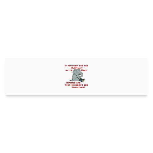 Elephant in the Room Meme - Bumper Sticker