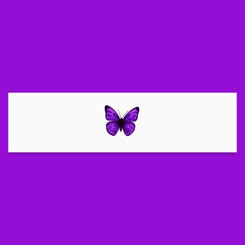 Neon Purple Butterfly - Bumper Sticker