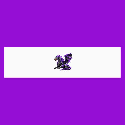 Neon Dragon at Rest - Bumper Sticker