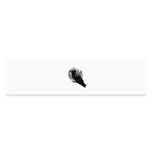 Black Raven with Moon Halloween Gift - Bumper Sticker