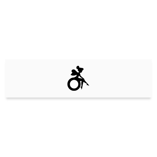 Image of a Wheelchair angel - Bumper Sticker