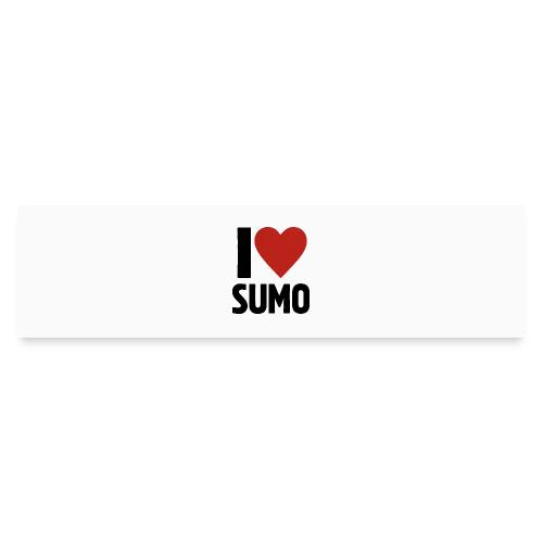 I Love Sumo – Bold Minimalist Sumo Wrestling Fan - Bumper Sticker