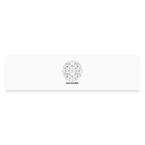 Santa's Festive Wheel T-Shirt - Bumper Sticker